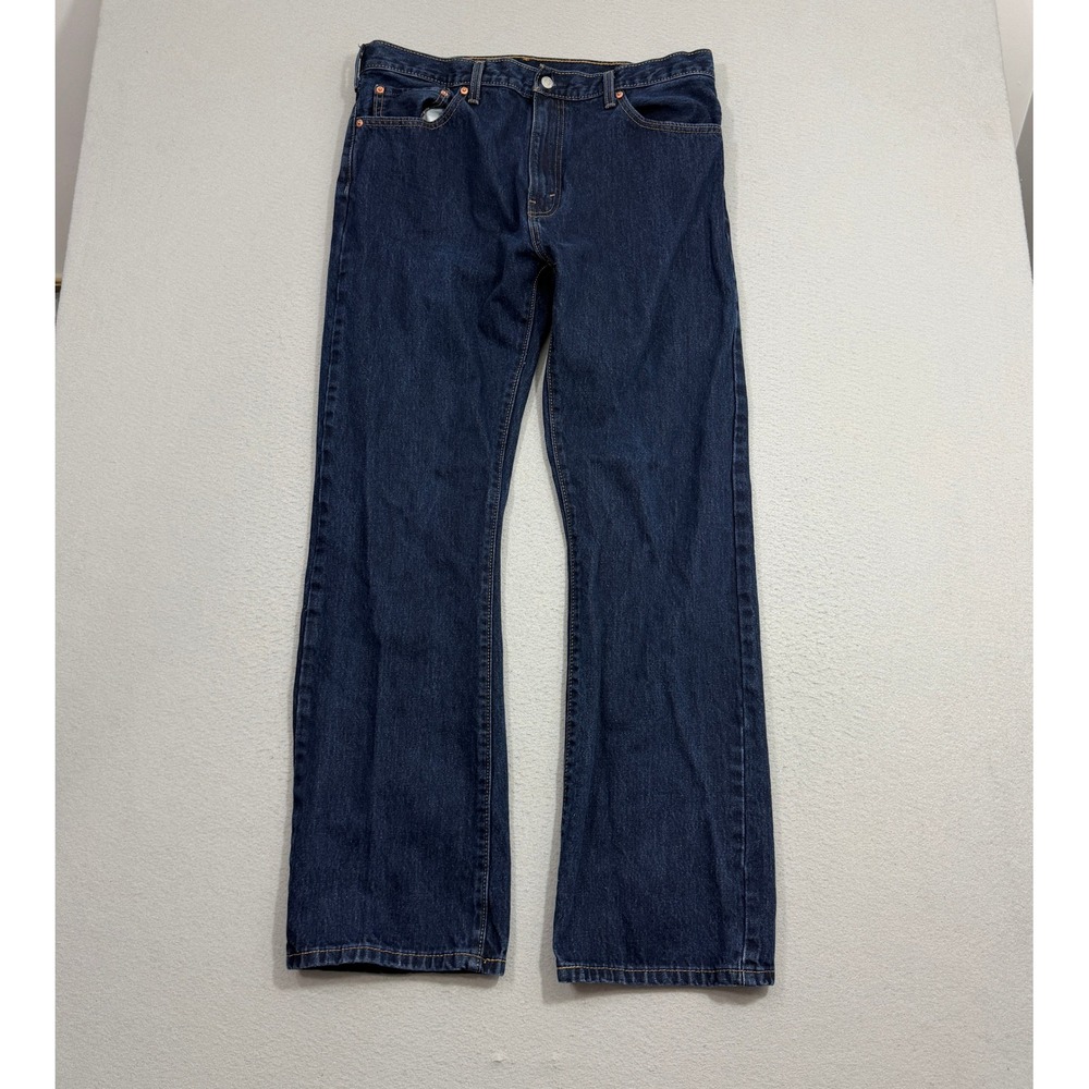 Levis Jeans Mens 38x34 Blue 517 Bootcut Dark Wash Denim Workwear Classic Western